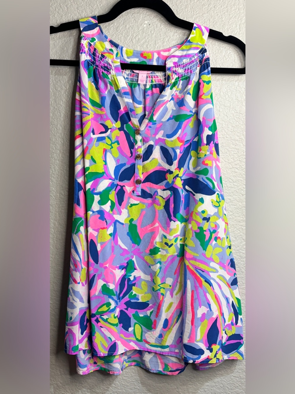 Lilly Pulitzer Sleeveless V-Neck Floral - Purple Multi - Picture 3 of 5